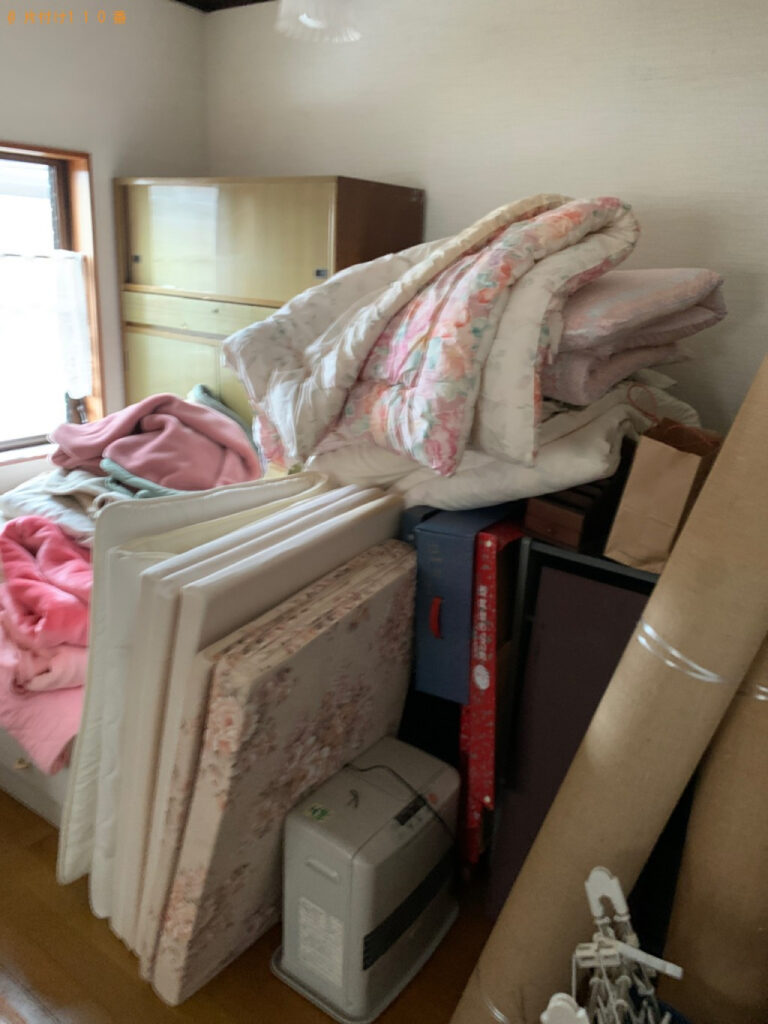 タンス、布団、マットレス、ヒーター等の回収・処分ご依頼
