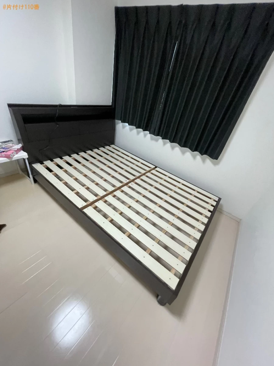 マットレス付きセミダブルベッドの回収・処分ご依頼　お客様の声